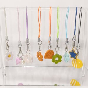 Muestra de 9 tipos diferentes de charm para móvil